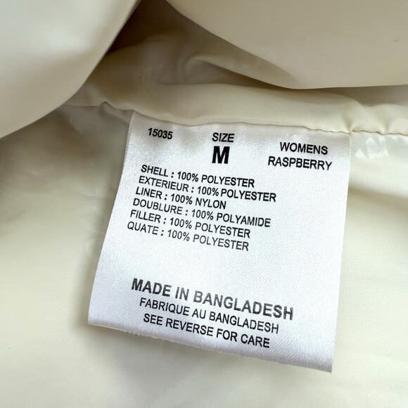 Woolrich Sierra Quilted Raspberry Puffer Vest Women’s Size Medium Outdoor Hiking - Picture 6 of 11